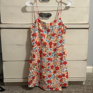 Floral Spaghetti Strap Dress